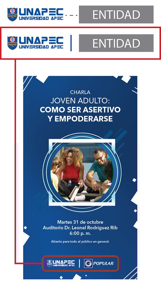 imagen que muestra implementacion de la marca en cobranding