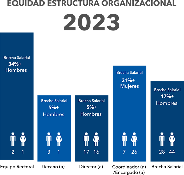 Estadísticas de Equidad Organizacional durante el año 2023